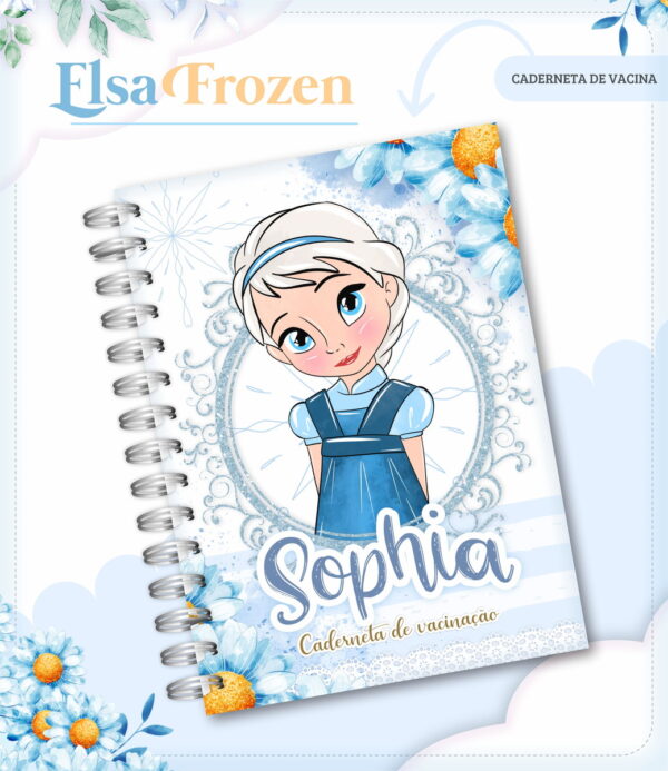 caderneta de vacina frozen arquivo digital linha baby