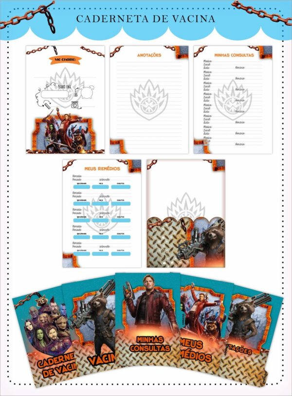 Caderneta de Vacina Guardiões da Galáxia - Arquivo Digital - Imagem 2