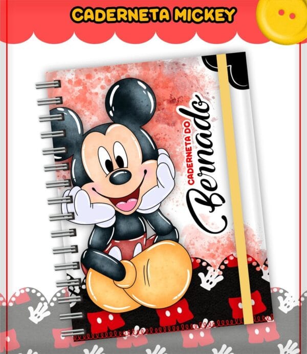 caderneta de vacina mickey arquivo digital linha infantil