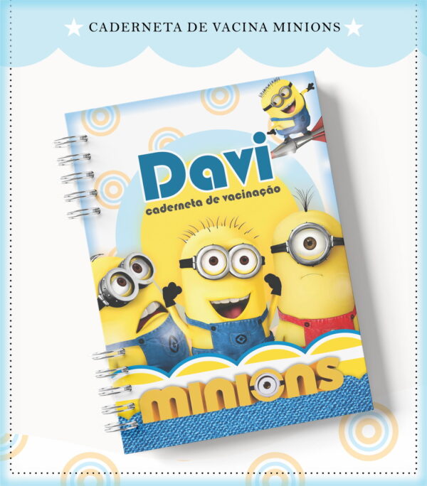 caderneta de vacina minions arquivo digital caderneta vacinacao menino