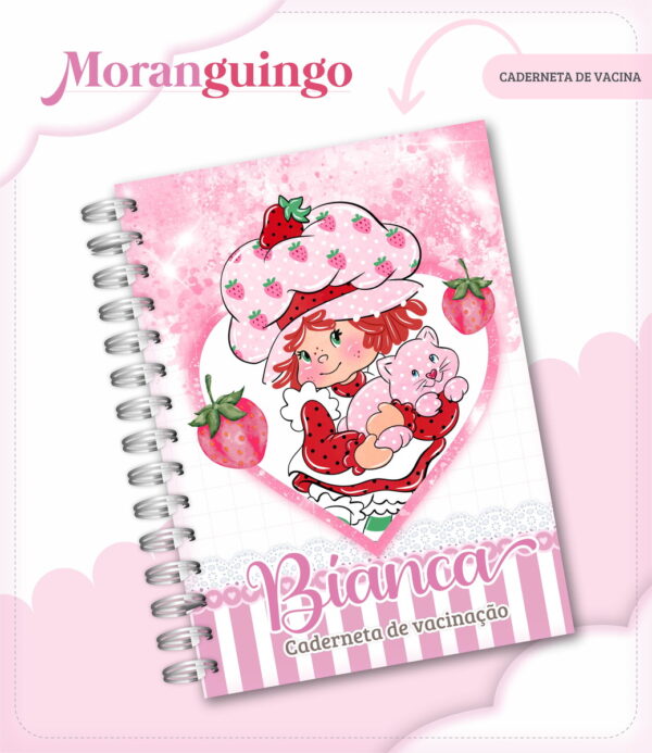 caderneta de vacina moranguinho arquivo digital linha baby