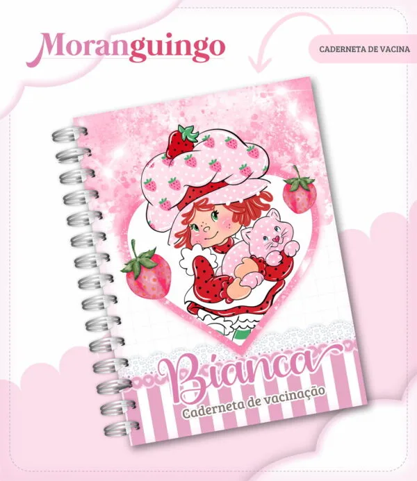 caderneta de vacina moranguinho arquivo digital linha baby