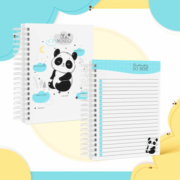 Caderneta de Vacina Panda Menino - Arquivo Digital - Imagem 2