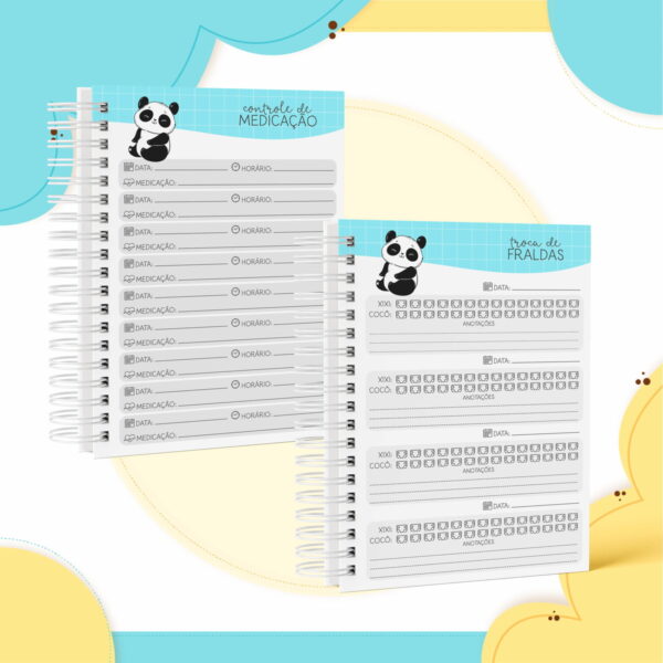 Caderneta de Vacina Panda Menino - Arquivo Digital - Imagem 4
