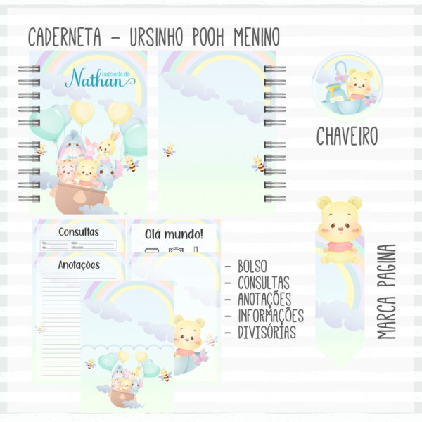 caderneta de vacina pooh menino mod 01 arquivo digital miolo