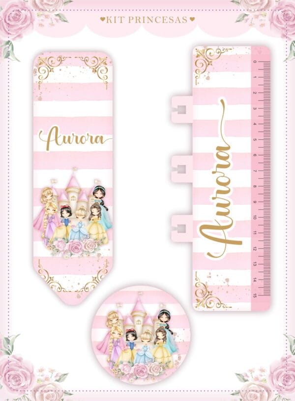 Caderneta de Vacina Princesas Menina - Arquivo Digital