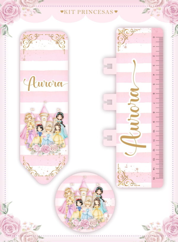 Caderneta de Vacina Princesas Menina - Arquivo Digital - Imagem 3