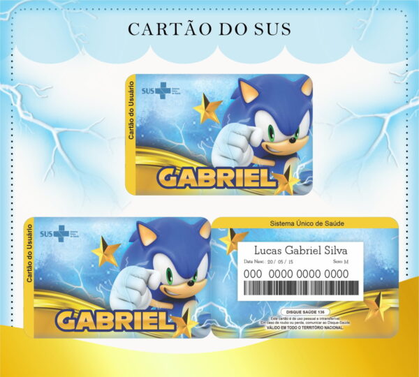 Caderneta de Vacina Sonic - Arquivo Digital - Imagem 3