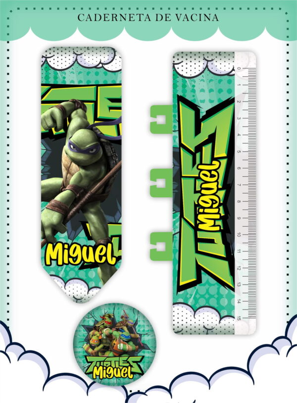 Caderneta de Vacina Tartarugas Ninjas - Arquivo Digital - Imagem 4