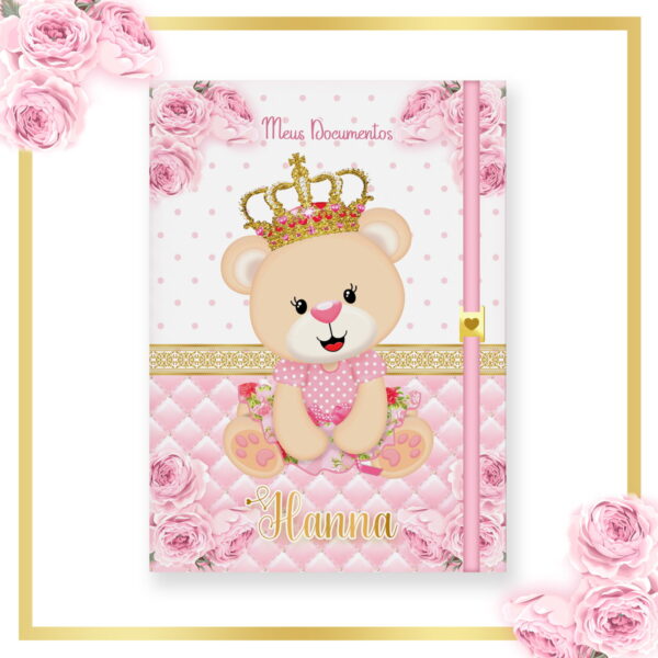 Caderneta de Vacina Ursinha Princesa Rosa - Arquivo Digital - Imagem 4