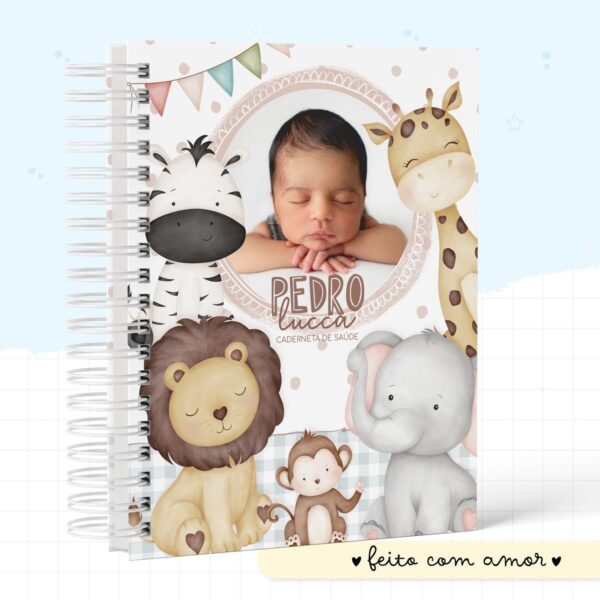 Caderneta de Vacinação Animais Cute Menino - Arquivo Digital - Imagem 2