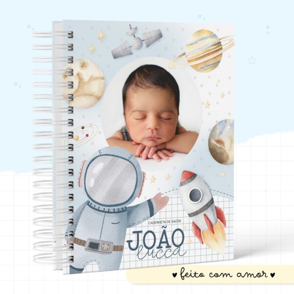 caderneta de vacinacao astronauta arquivo digital infantil