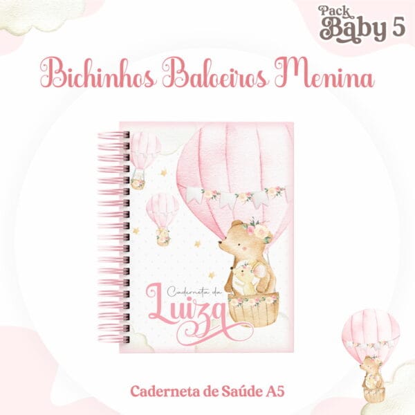 caderneta de vacinacao bichinhos baloeiros arquivo digital papel e scrapbook