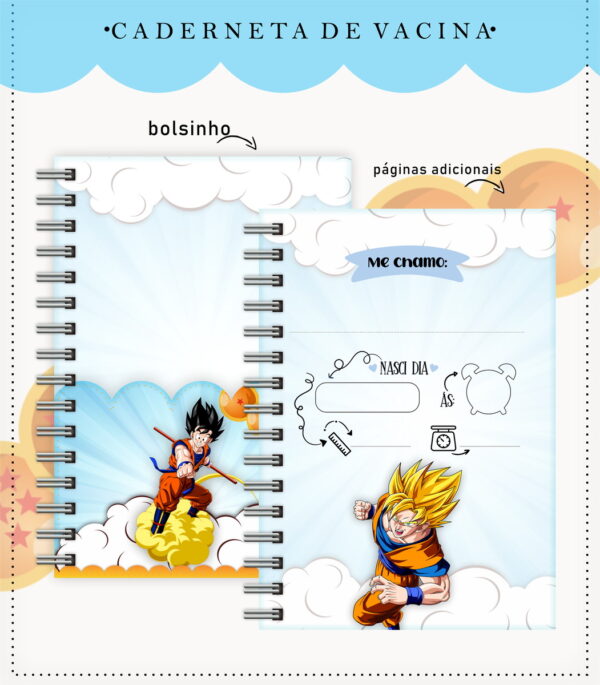 Caderneta De Vacinação Goku - Arquivo Digital - Imagem 2