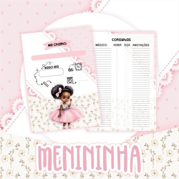 Caderneta de Vacinação Menininha Negra - Arquivo Digital - Imagem 2