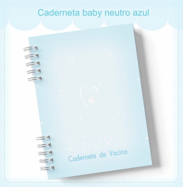 Caderneta de Vacinação Neutro Azul - Arquivo Digital
