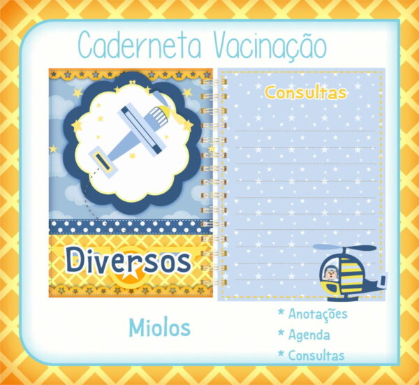 Caderneta Saúde Urso Aviador - Arquivo Digital - Imagem 2
