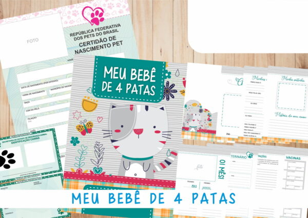 Caderneta Vacina e Registros Momentos - Cat Macho 4 - Imagem 2