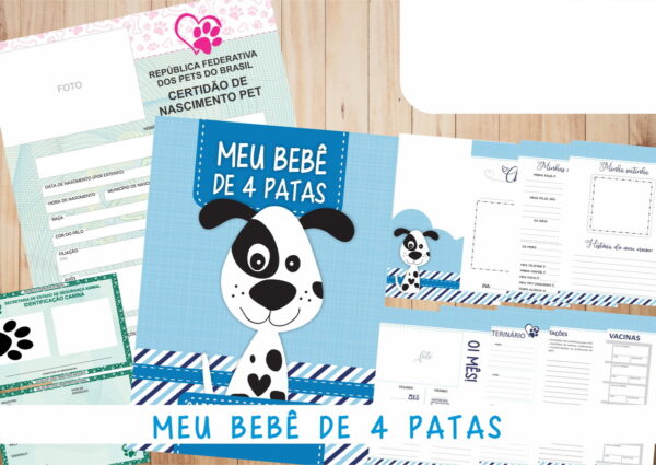 Caderneta Vacina e Registros Momentos - Dog Macho 4 - Imagem 2