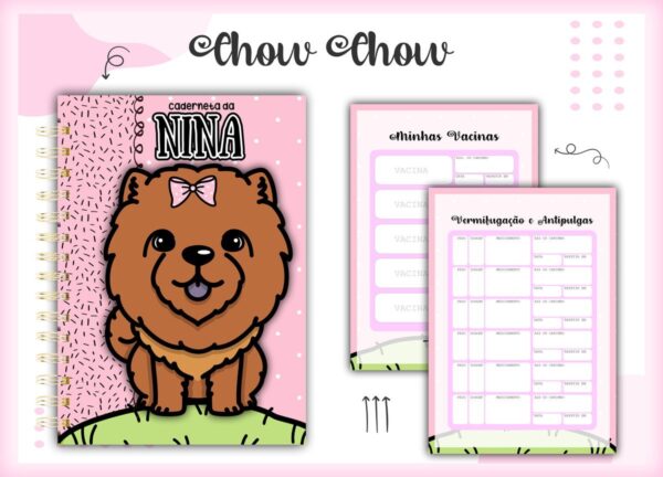 caderneta vacina pet chow chow arquivo digital papel e cia