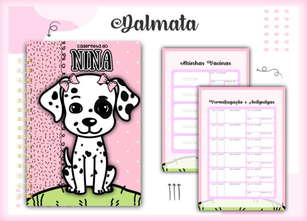 caderneta vacina pet dalmata arquivo digital acompanhamento pet