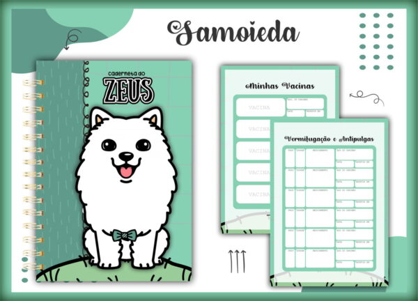 caderneta vacina pet samoieda macho arquivo digital caderneta vacinacao