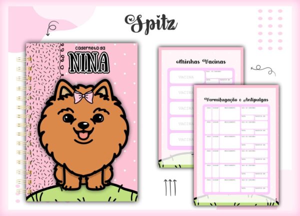 caderneta vacina pet spitz caramelo arquivo digital acompanhamento pet