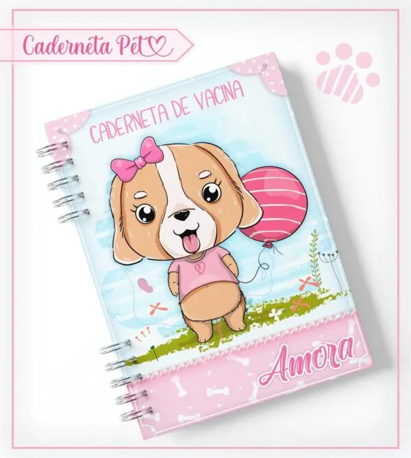 Caderneta Vacinação Pet Cachorrinha - Arquivo Digital