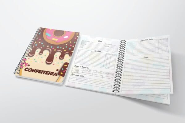 Caderno Agenda Confeiteira - Arquivo Digital - Imagem 2