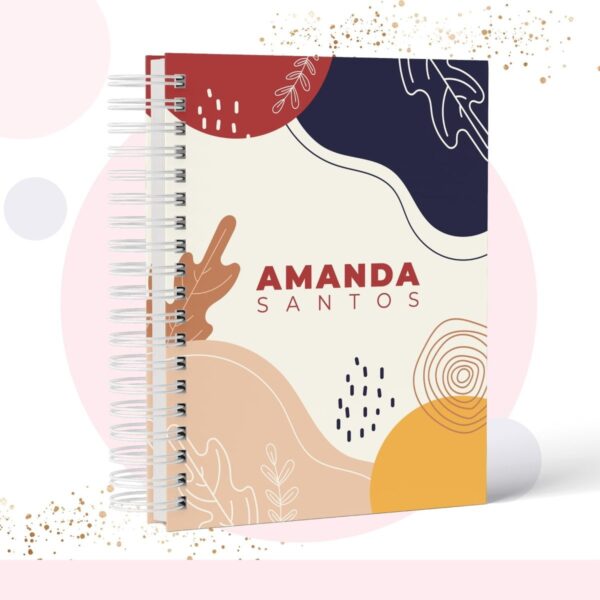 caderno capa geometrica modelo 2 arquivo digital papelaria personalizada 1