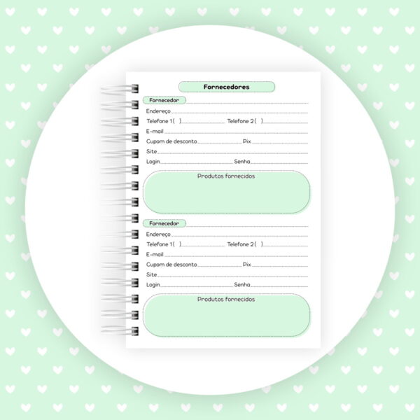 Caderno Controle de Pedidos - Arquivo Digital - Imagem 2
