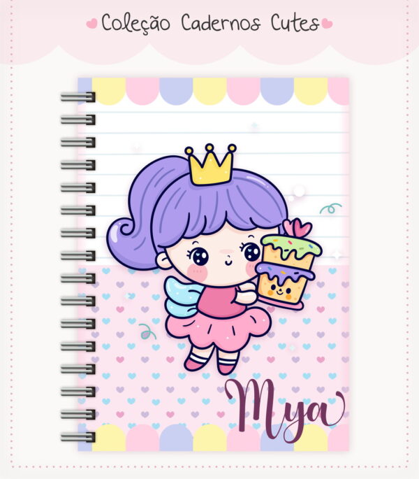 caderno cute menina 10 arquivo digital scrapbook