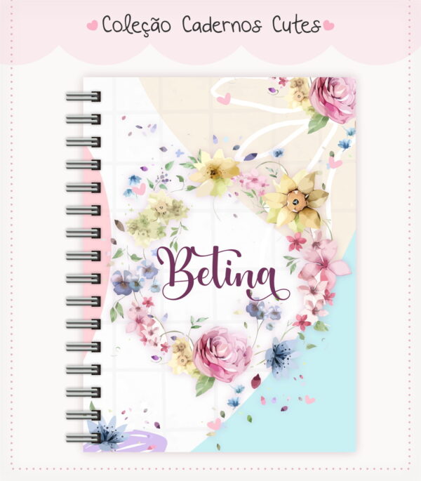 caderno cute menina 12 arquivo digital anotacoes