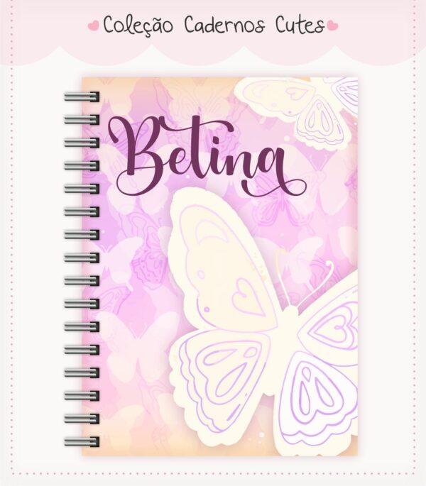 caderno cute menina 3 arquivo digital papel e scrapbook