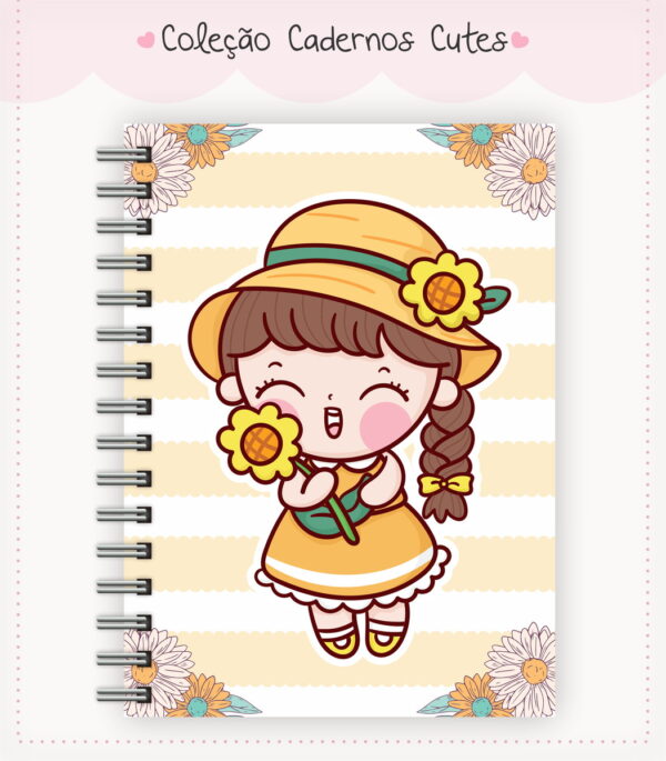 caderno cute menina 9 arquivo digital caderno