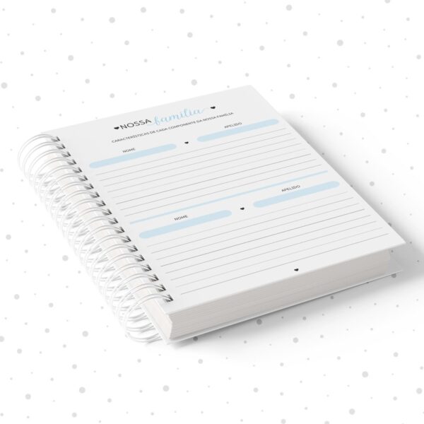 Caderno de Memórias Afetivas Azul - Arquivo Digital - Imagem 3