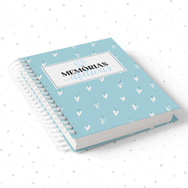 caderno de memorias afetivas azul arquivo digital caderno de memorias afetivas