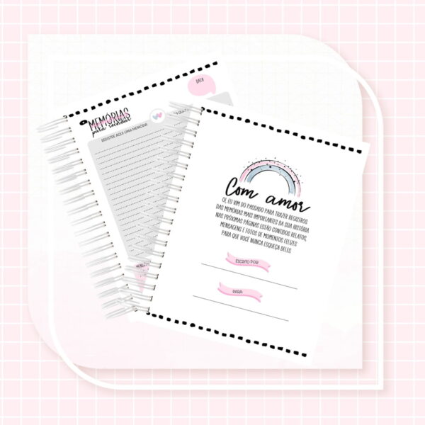 CADERNO DE MEMÓRIAS MENINA - ARQUIVO DIGITAL - Imagem 2
