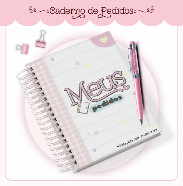 caderno de pedido candy arquivo digital miolo pedidos