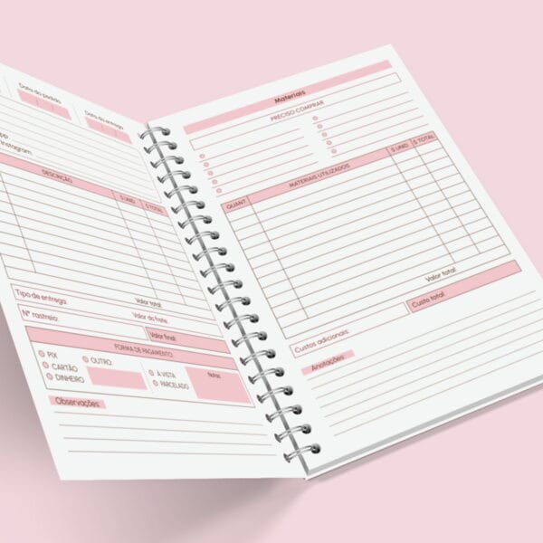 Caderno de Pedidos A5 - Arquivo Digital