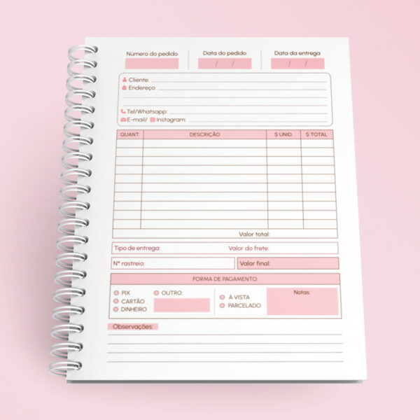 Caderno de Pedidos A5 - Arquivo Digital - Imagem 2