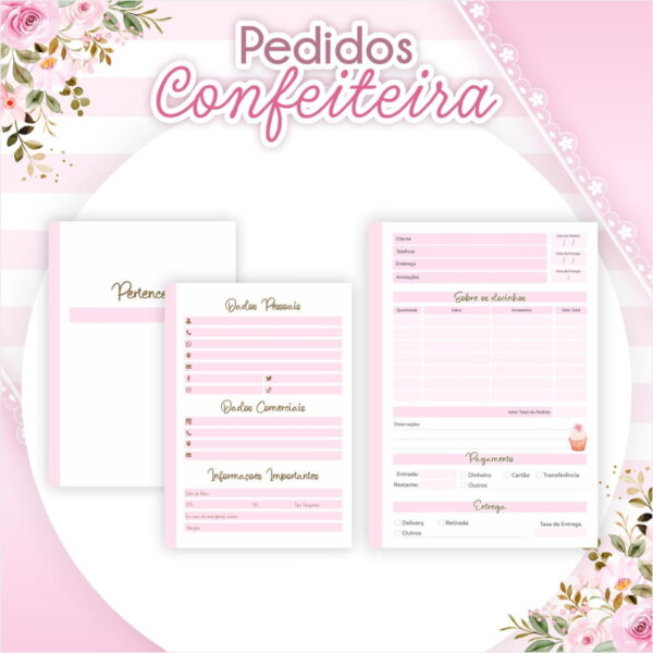 Caderno de Pedidos Confeiteira - Arquivo Digital - Imagem 2