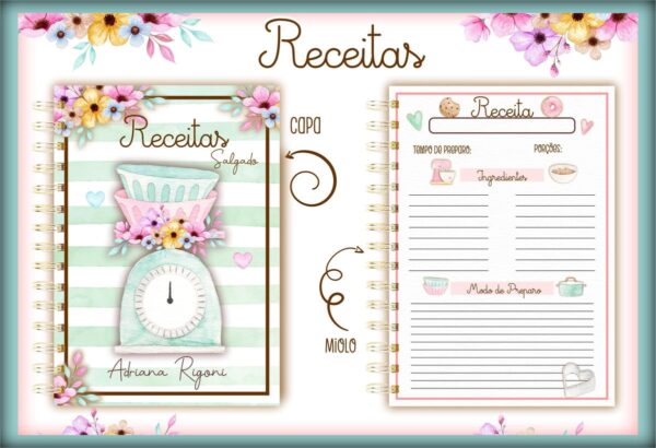 caderno de receitas salgado arquivo digital edicao