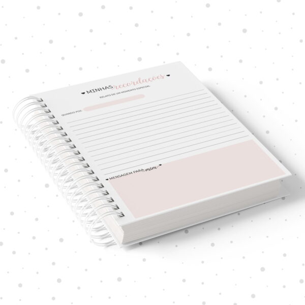 Caderno de Recordações Menina - Arquivo Digital - Imagem 4