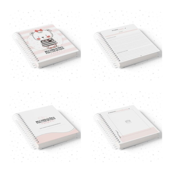 Caderno de Recordações Menina - Arquivo Digital - Imagem 2
