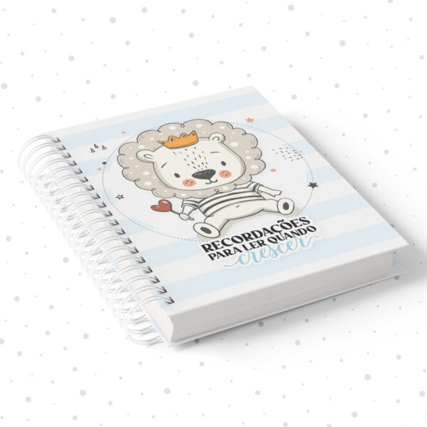caderno de recordacoes menino arquivo digital papelaria