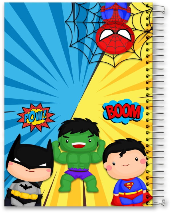 Caderno Escolar Heróis - Arquivo Digital - Imagem 2