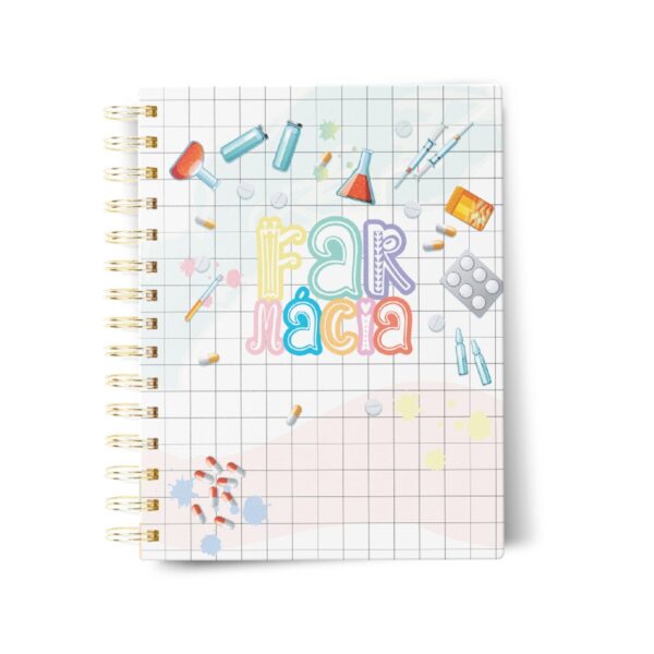 caderno farmacia arquivo digital scrapbook