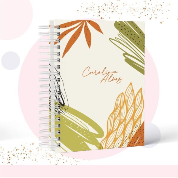 caderno floral modelo 10 arquivo digital encadernacao digital 1