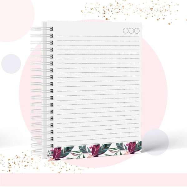 Caderno Floral - Modelo 4 - Arquivo Digital - Imagem 2